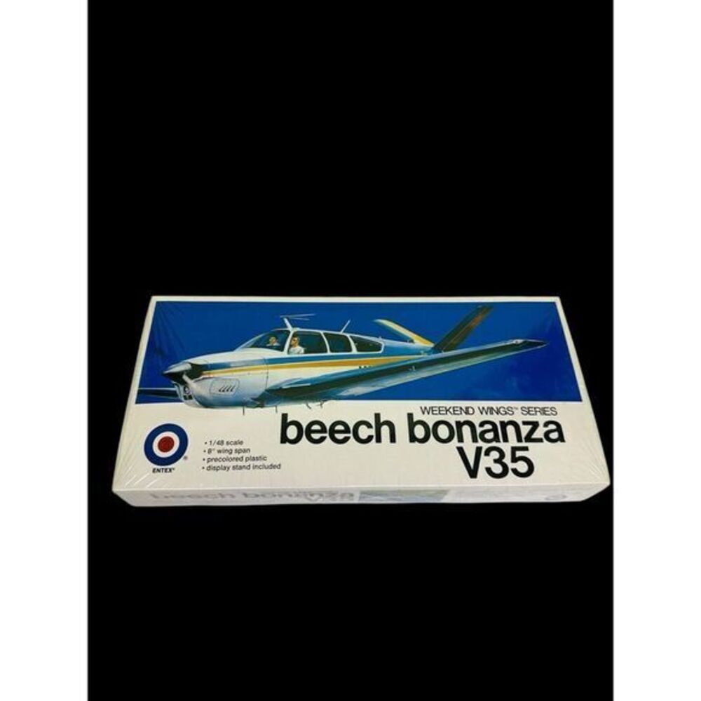 Entex Beech Bonanza V35 1/48 Scale Weekend Wings 8" Wing Span New Sealed Box